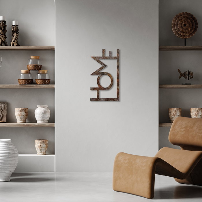 Wallity Rusty Home Escultura de Pared de Metal Antiquation Wallity Rusty Home Escultura de Pared de Metal Antiquation